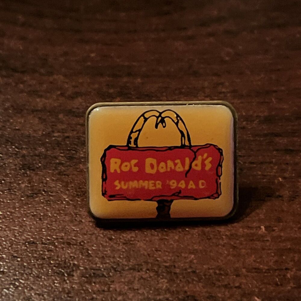 McDonald’s‎ The Flintstones Roc Donald’s  Employee Lapel Pin